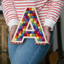 Personalised Letter Plywood And Wool Decoration, thumbnail 3 of 11