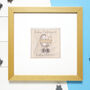 Personalised New Baby Boy Embroidered Picture Gift, thumbnail 9 of 12