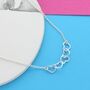 Petite 50th Birthday Heart Necklace, thumbnail 1 of 4
