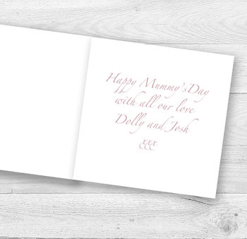 I Or We Love You Mummy Or Mum Card, 3 of 6