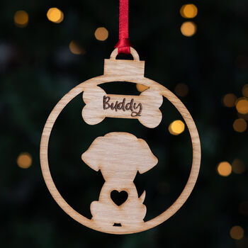 Personalised Dog Christmas Bauble, 2 of 2