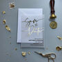 Gold Foil Vellum Save The Date Wedding Invitations, thumbnail 6 of 6