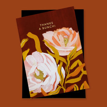 Thanks A Bunch! Illustrated Botanical Floral Card, 3 of 5