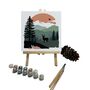 Mini Diy Painting Kit With Easel, thumbnail 2 of 3