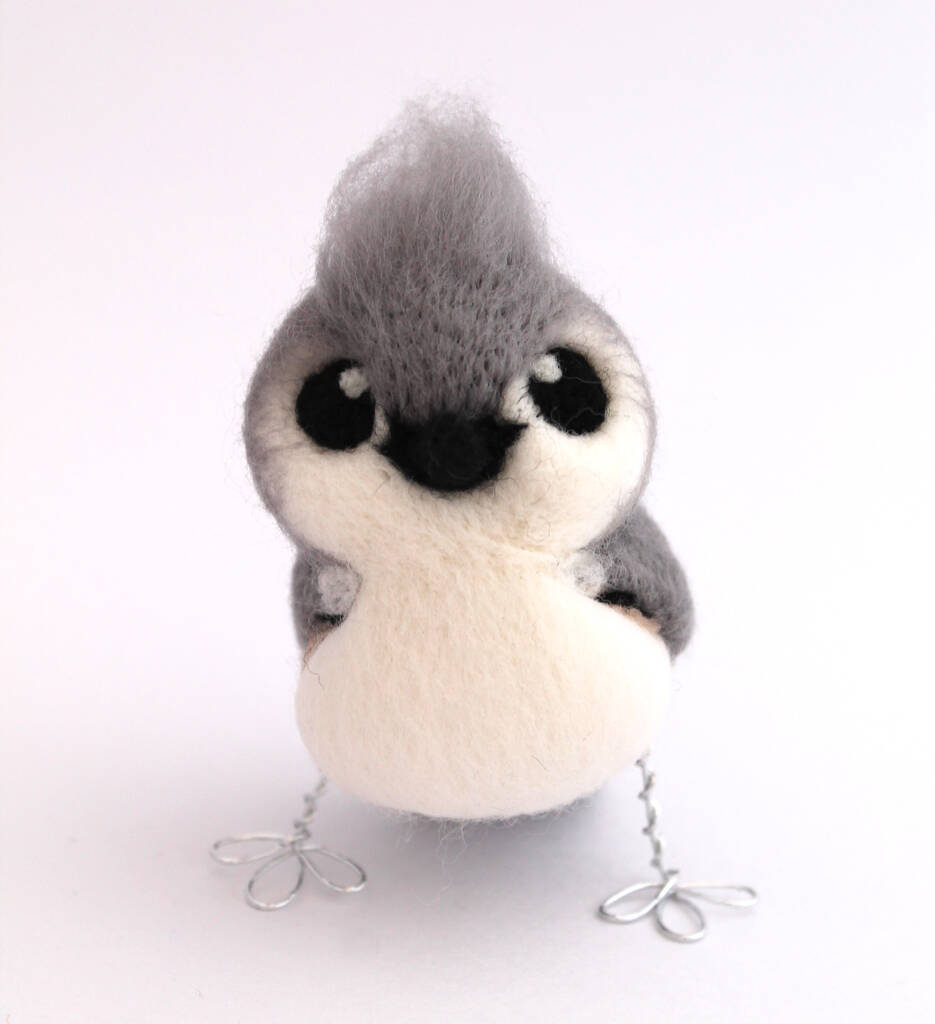Needle Felted Tufted Titmouse, 1 of 9