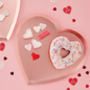 Pink Foiled Heart Shaped Paper Plates Eight Pack, thumbnail 1 of 3
