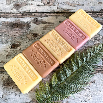 Three ‘Dry Woods’ Fragranced Handmade French Soaps, 5 of 10
