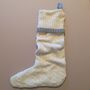 Personalised Pure Cashmere Cable Christmas Stocking, thumbnail 3 of 6