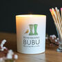 Personalised Robin Welly Remembrance Glass Candle, thumbnail 1 of 2