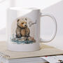 Personalised Name Painted Bear Gift Mug For Office, thumbnail 1 of 4