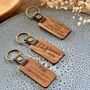 Custom Wood Keyring Gift, thumbnail 1 of 5