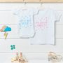 Personalised Big Sister, Little Brother Clothing Set, thumbnail 1 of 10