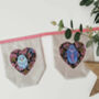 Pink And Grey Girls Bunting With Beetle Bugs / Insects, thumbnail 1 of 11
