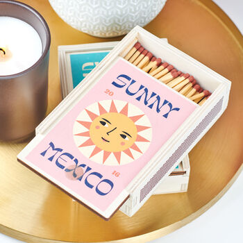 Personalised Wooden Travel Memory Large Matchbox, 2 of 4