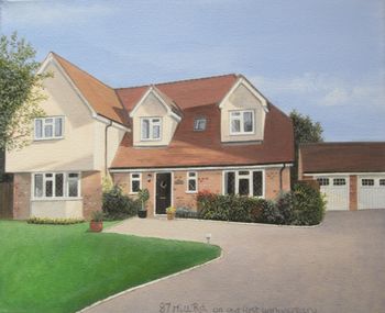 Hand Painted Personalised House Portrait, 7 of 10