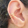 Dainty Ear Cuff Paved Conch Hoops No Piercing Required, thumbnail 3 of 6