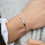 Colette Bar And Birthstone Personalised Bridesmaid Bracelet, thumbnail 1 of 12