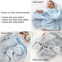 Personalised Blue Sherpa Baby Blanket, thumbnail 2 of 11