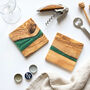 Olive Wood And Resin Coaster, thumbnail 3 of 7