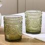 Set Of Four Palmas Green Tumblers, thumbnail 2 of 4