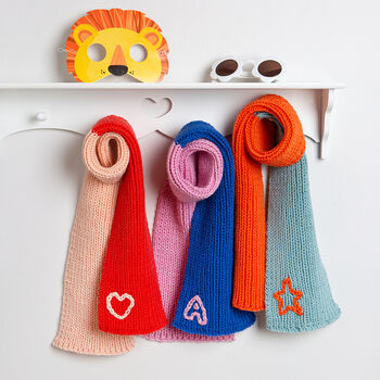 Toddler Scarf Beginners Knitting Kit, 5 of 7