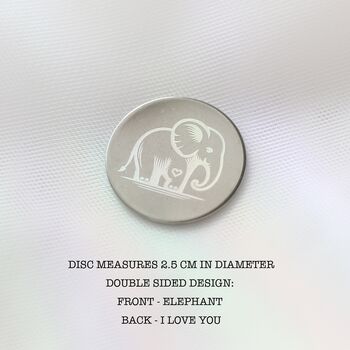 14th Wedding Anniversary Elephant Token – Gift For Husband Or Wife, 3 of 10