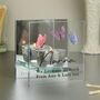 Personalised Mirrored Butterfly Candle Holder Gift, thumbnail 2 of 4