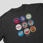 Aston Villa Football Beer Mats Oversized T Shirt, thumbnail 6 of 10