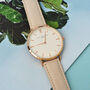 Personalised Designer Stone Leather Ladies Watch, thumbnail 1 of 4