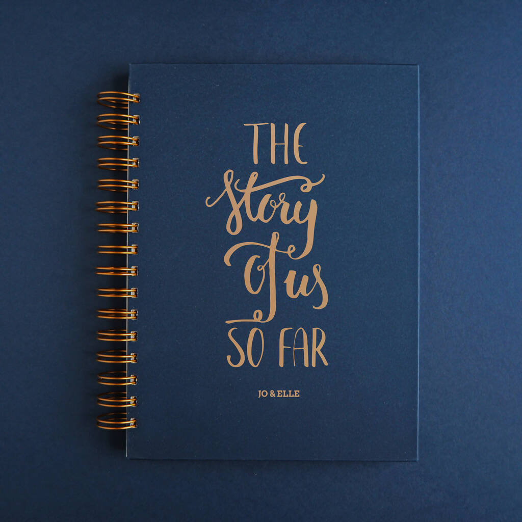 Personalised The Story Of Us So Far Memory Book, 1 of 5