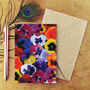 Viola Pansy Greetings Card, thumbnail 1 of 8