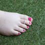 Pure Silver Blue Stone Bichiya Slim Toe Ring, thumbnail 3 of 8