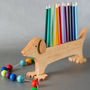 Dachshund Handcrafted Wooden Pencil Holder, thumbnail 1 of 4
