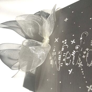 Laser Cut Wedding Word Love Diamond Card, 11 of 12