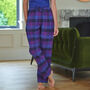 Women's 'Berwick' Check Brushed Cotton Pyjama Trousers, thumbnail 1 of 2