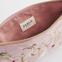 Pink Love Velvet Embroidered Pouch, thumbnail 6 of 7
