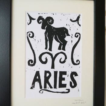 Personalised Star Sign Zodiac Print By Kimprints