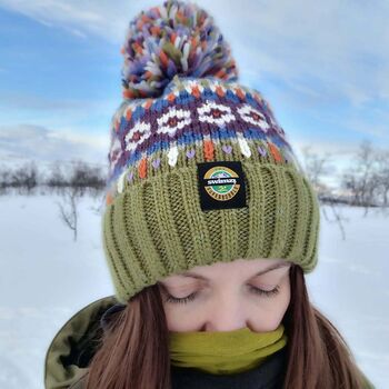 Tundra Fairisle Knit Hat, 5 of 5
