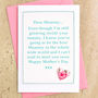 Mummy To Be Pregnancy Mothers Day Card, thumbnail 1 of 2