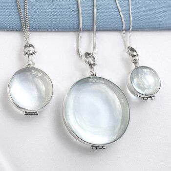 Silver And Glass Name Necklace, 5 of 8