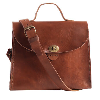 Leather Handheld Handbag Vicky, 2 of 12