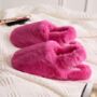Luxury Faux Fur Memory Foam Slingback Slippers, thumbnail 1 of 11