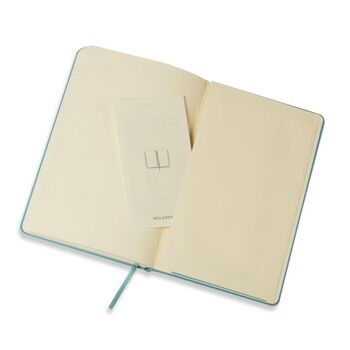 Personalised Moleskine Classic Notebook – Reef Blue Large, 3 of 8