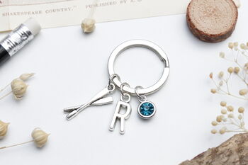 Rowing Oars Personalised Keyring Adventure Gift, 6 of 10