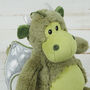 Soft Toy Dragon With Engraved Personalised Tag, thumbnail 3 of 4