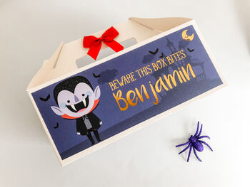 Personalised Halloween Trick Or Treat Box, 8 of 8