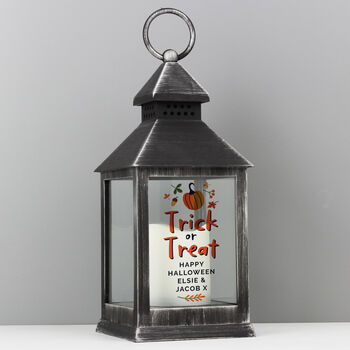 Halloween Personalised Battery Operated Hanging Lantern, 4 of 5