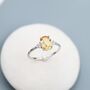 Genuine Citrine Oval Ring, thumbnail 3 of 9