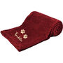 Personalised Embroidered Waffle Pet Dog Blanket, thumbnail 4 of 9