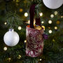 Christmas Tree Treat Hanging Pouch In Snakeshead Red, thumbnail 1 of 6